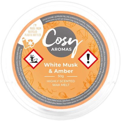 Weißer Moschus & Amber (50g Wachsschmelze)