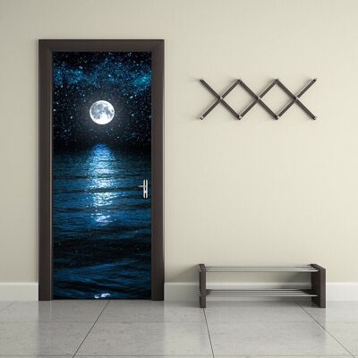 Moon And Stars Door Mural Self Adhesive Decal Interior Home Decoration X 2 Packs