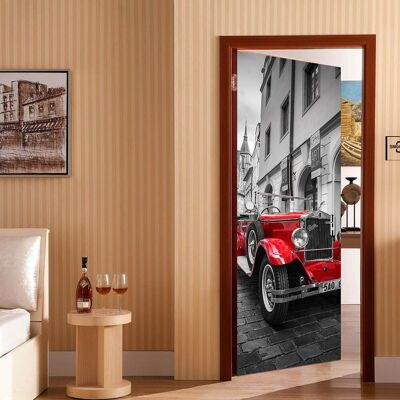 Vintage Car Door Mural Self Adhesive Decal Interior Home Decoration X 2 Packs