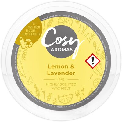 Limone e lavanda (90 g di cera fusa)