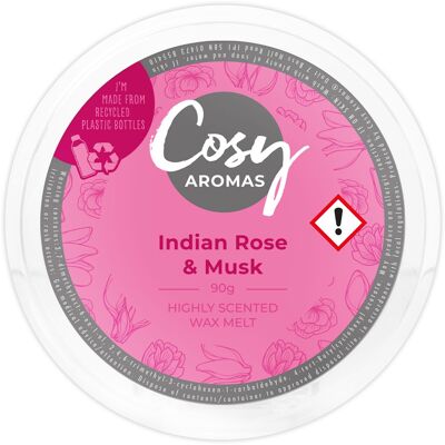Rose indienne et musc (90 g de cire fondue)