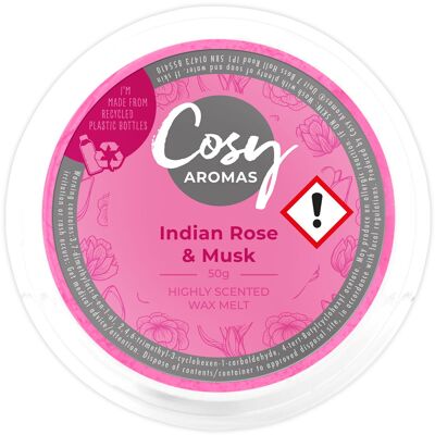 Rosa indiana e muschio (50 g di cera fusa)