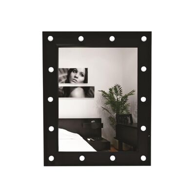 Black Hollywood Vanity Wall Mirror for Living Room, Bedroom Home Decor