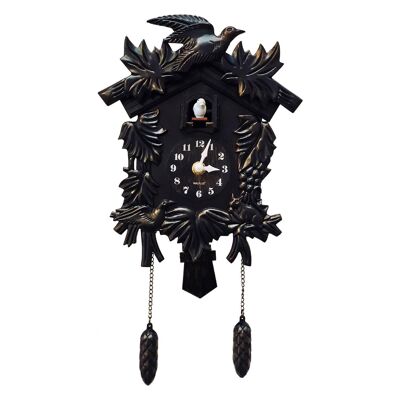 Black Forest Vintage MinimalisticWall Clock Cuckoo for Bedroom and Living Room Home Decor