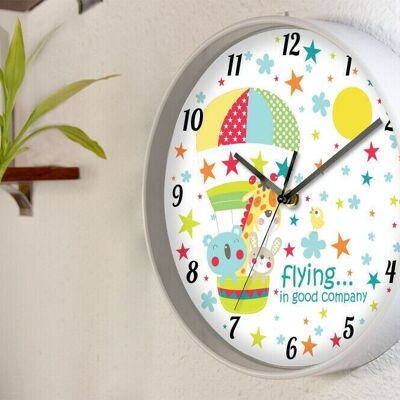 Time With Friends Children Wall Clock for Kids Room and Nursery