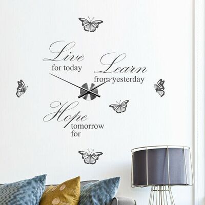 Live Learn Hope Quote Wall Clock for Living Room, Bedroom and Offices Home Decor