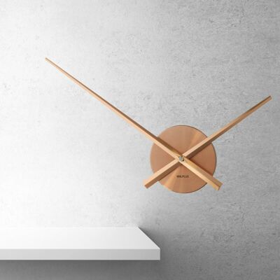 FlexiClock Copper Wall Clock for Living Room, Bedroom and Offices Home Décor