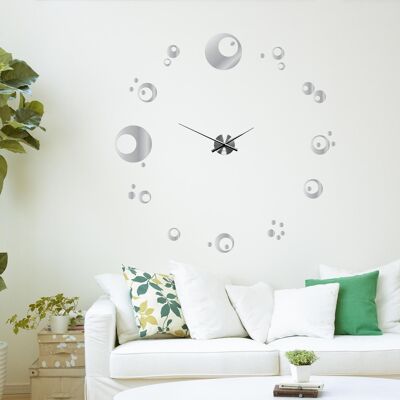 CirclesMirror Wall Clock for Living Room, Bedroom and Offices Home Decor