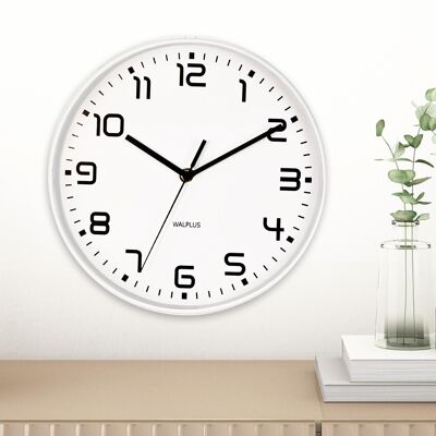 ChicTime White Wall Clock for Living Room, Bedroom and Offices Home Decor