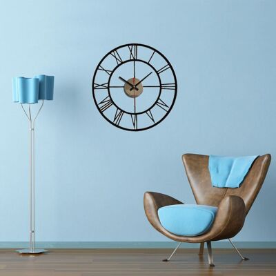 Rome Wall Sticker Wall Clock for Living Room, Bedroom and Offices Home Decor