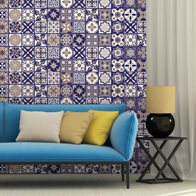 Royal Tiles Wall Stickers - 20 x 20 cm (7.9 x 7.9 in) - 12 pcs.