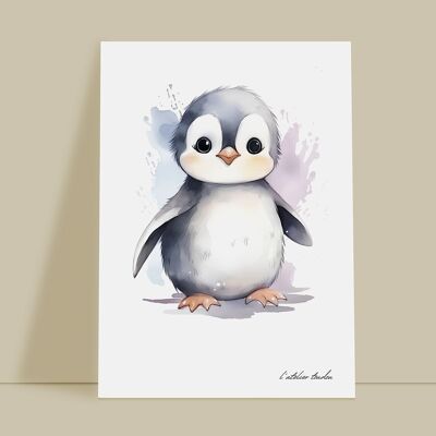 Penguin animal baby room wall decoration - Marine theme