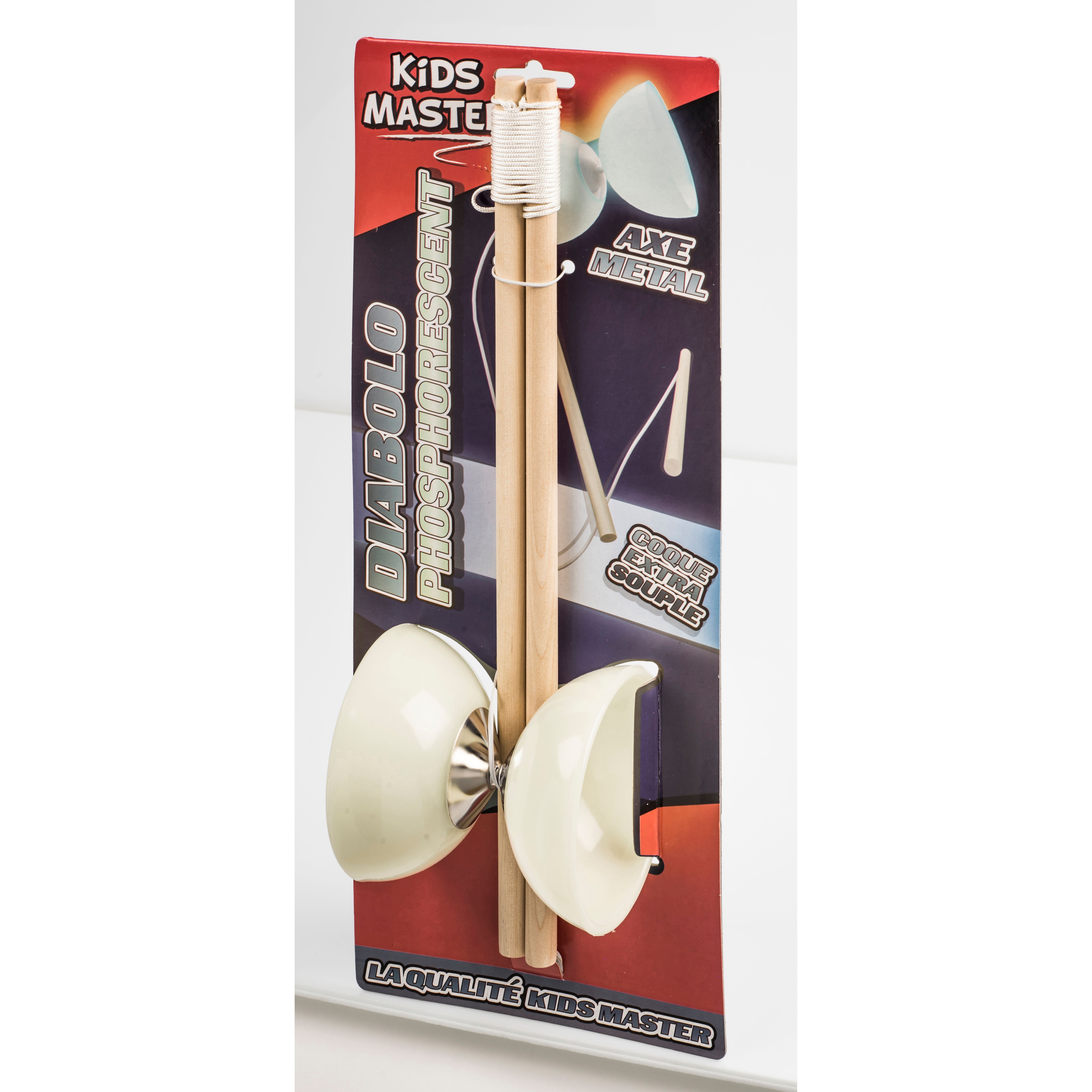 Diábolo fosforescente sobre cartón - malabarismo