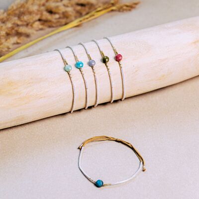 Round stone bracelets