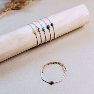 Oval stone bracelets