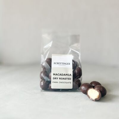 Dunkle Macadamia-Schokolade