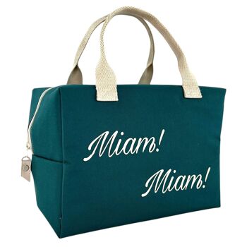 Sac isotherme Ice cube M, "Miam! Miam!" Brooklyn jade 4