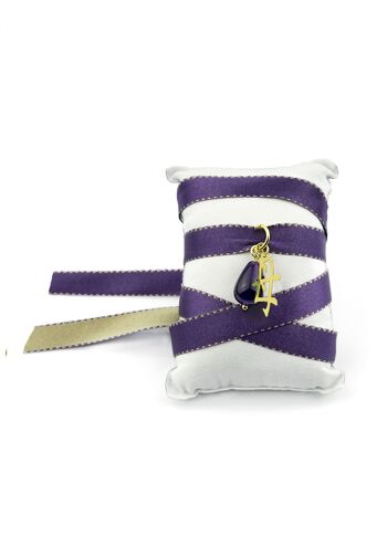 Collier/Bracelet en tissu Purple Mother Kanji 1