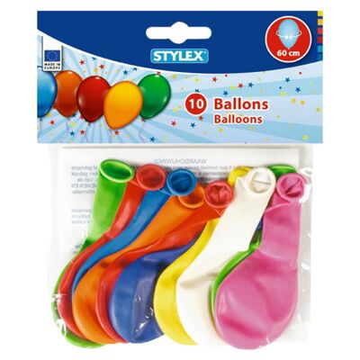 Bolsa De 10 Globos 60Cm