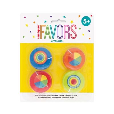 Plastic Yo-Yo 4 Pieces