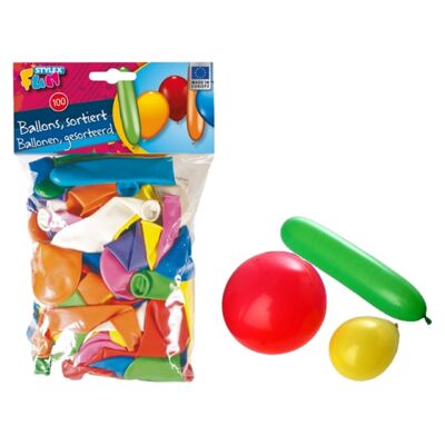 Bag of 100 Shaped Balloons