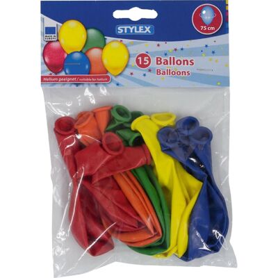 Bolsa de 15 Globos de Helio Especiales