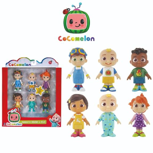 Pack 6 Figurines Cocomelon - Famille & Amis