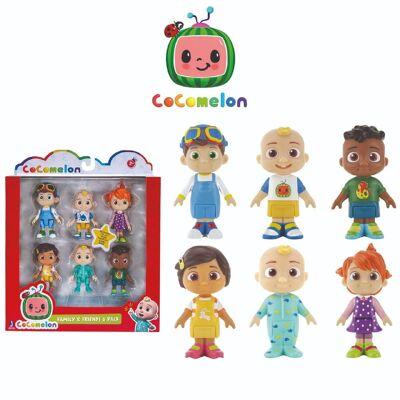 Confezione 6 figurine Cocomelon - Famiglia e amici