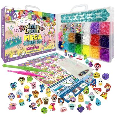 Mega juego combinado de pulsera DIY Rainbow Loom