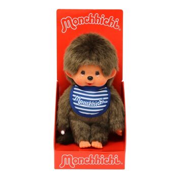 Peluche Monchhichi Garçon Bavoir 20 Cm 1