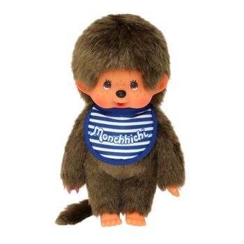 Peluche Monchhichi Garçon Bavoir 20 Cm 2