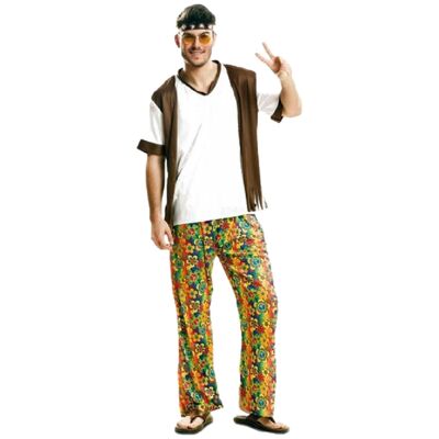 Déguisement Adulte Happy Hippie Boy Taille S