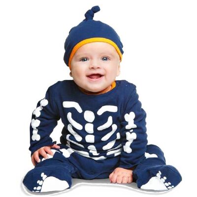 Baby-Skelett-Kostüm 7–12 Monate