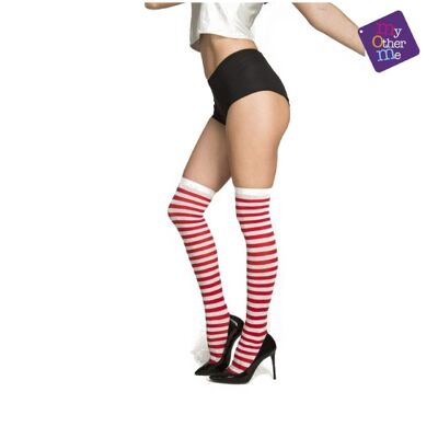 Red & White Tights Costume Accessory