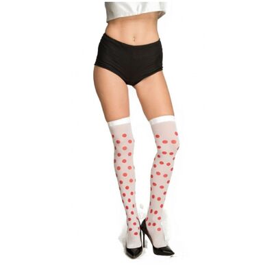 Costume Accessory Red Polka Dot Tights