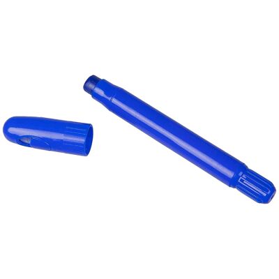 Accesorio de disfraz de lápiz con tapa de rosca azul