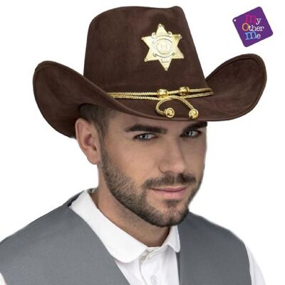 Accessorio per costume cappello da sceriffo 59 cm