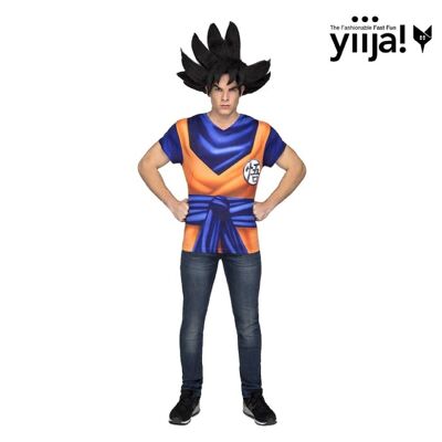 Maglietta del costume Goku per adulti, taglia S