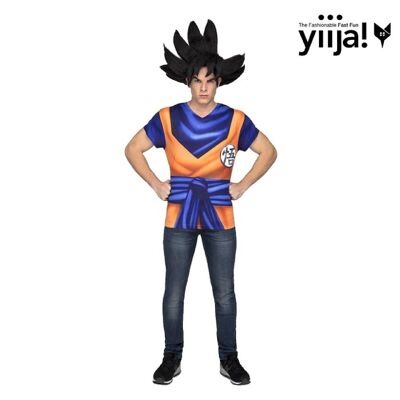 Goku-Kostüm-T-Shirt für Erwachsene, Größe XL