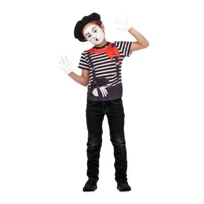 Children's Costume Mime T-Shirt 2-4 Years