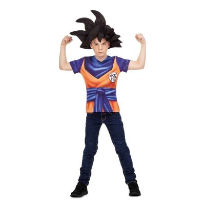 Goku-Kostüm-T-Shirt für Kinder, 6–8 Jahre