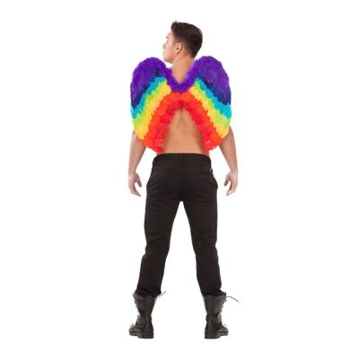 Accesorio para disfraz de alas de arco iris, talla única