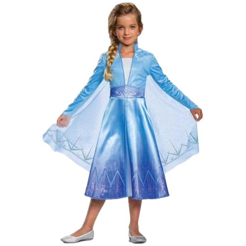 Déguisement Enfant Reine Des Neiges Elsa Voyage 5-6 Ans