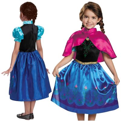 Déguisement Enfant Reine Des Neiges Anna Voyage 5-6 Ans