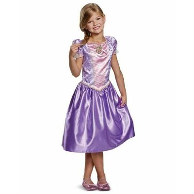 Costume classico Disney Rapunzel per bambini 5-6 anni