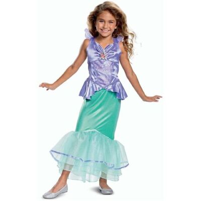 Costume Disney Ariel Deluxe per bambini 5-6 anni