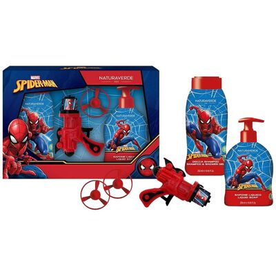 Spiderman-Bad-Geschenkbox + Triebwerkspistole