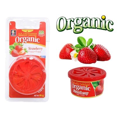 Organic Strawberry Car Air Freshener Blister