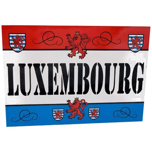 Carte Postale Drapeau Luxembourg 12x17Cm