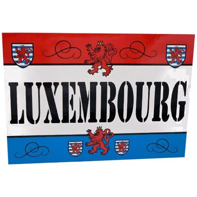 Postkarte mit Luxemburger Flagge, 12 x 17 cm